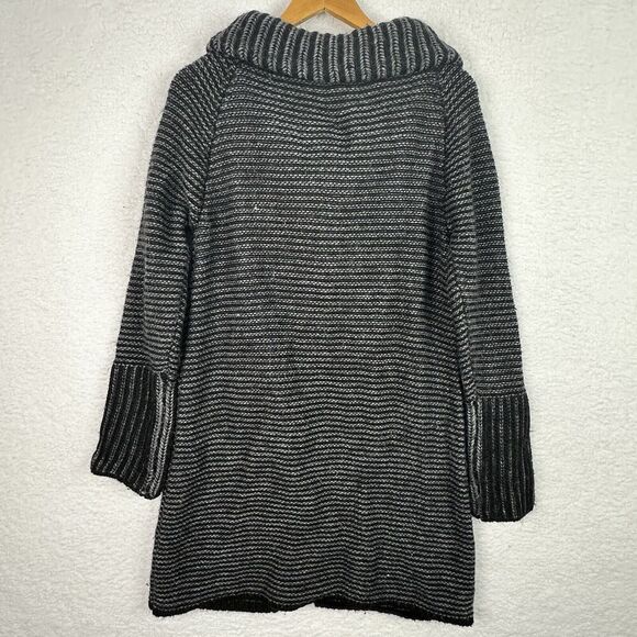 Elisabetta Collection Zip Cardigan Sweater Gray Wool Alpaca Blend Italy S/M - Picture 12 of 15